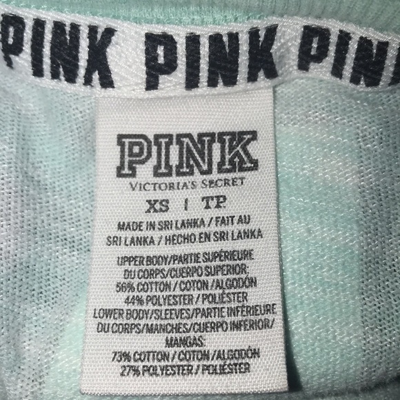 PINK Mint Green with Clouds Top Size XS - Picture 5 of 5